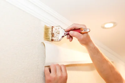 Pose de papier peint à Cébazan — revêtements muraux et toiles de verre